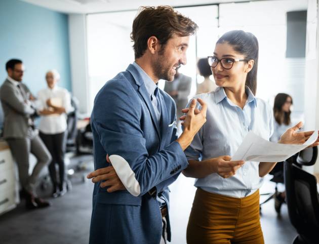 Successful business group of people at work in office